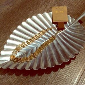 🐞 Kevia Goldtone Linked Choker NWT